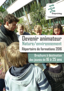 Cover de la brochure Animateur Nature/Environnement